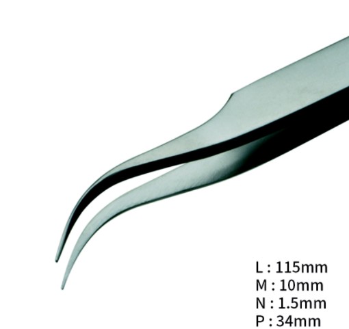 RU-7A-AXAL 고정밀 내부식성 트위저, Rubis®, AXAL Superior Tweezers