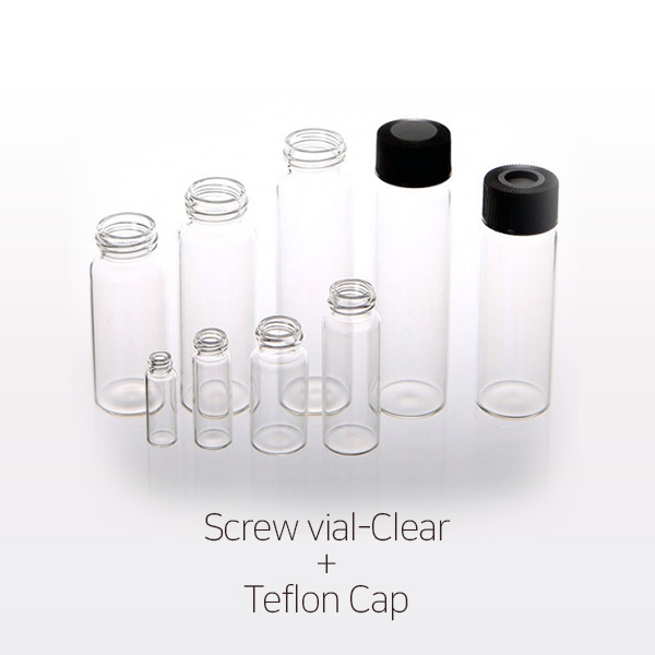 투명 바이알 Screw Vial Clear , Teflon Cap