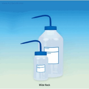 PP 세구 & 광구 세척병 Wisd Autoclavable PP Narrow & Wide-neck Wash Bottle