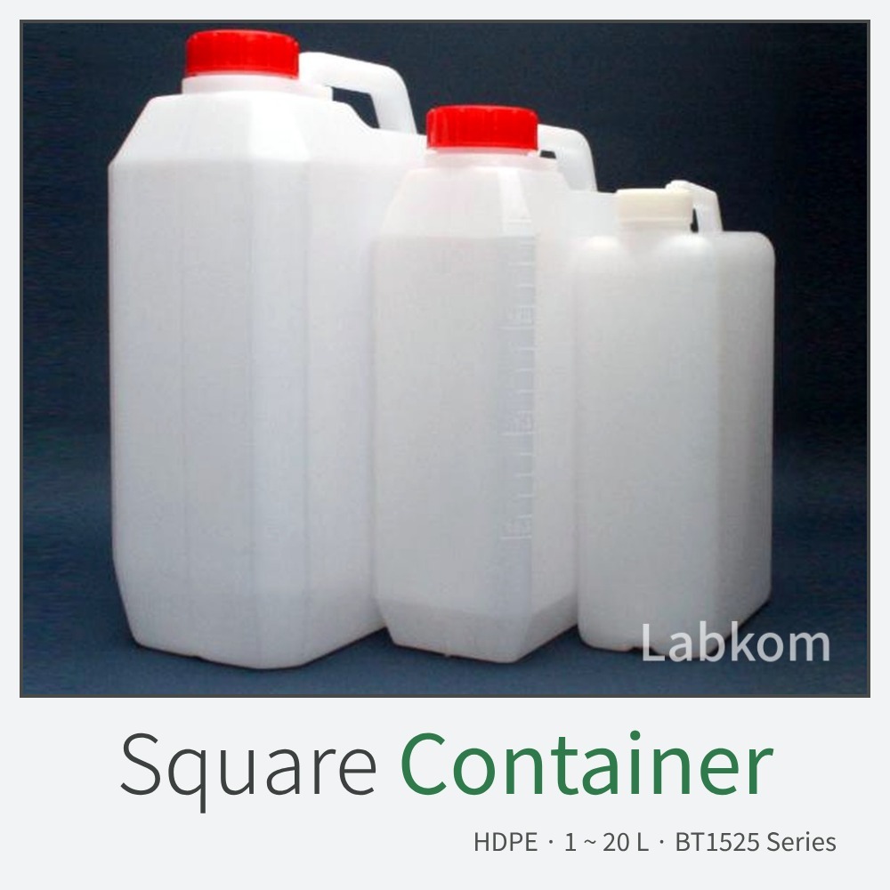 PE 사각 샘플병 (채수통 · 폐액통) PE Square Bottle / Waste Container BT1525